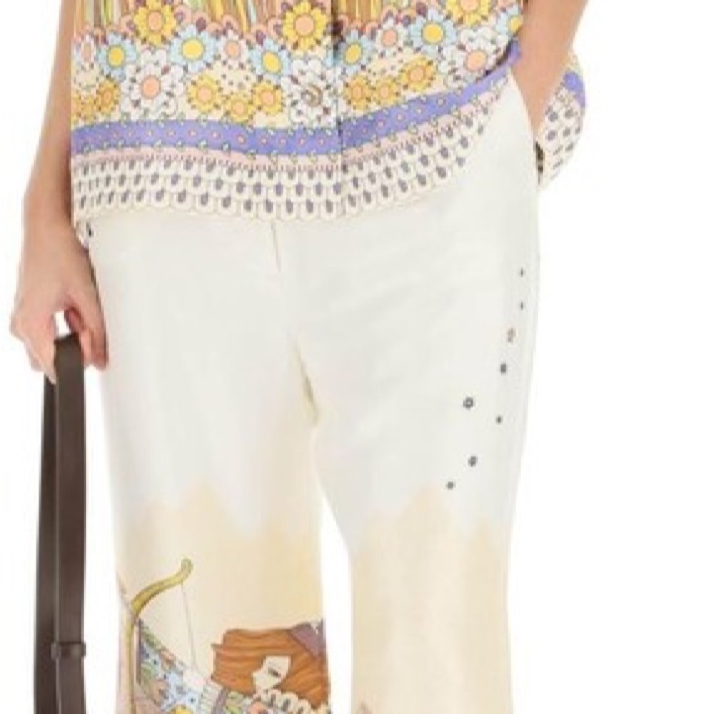 ZIMMERMANN
Printed silk crepe de chine kick-flare pants - Picture 8 of 11